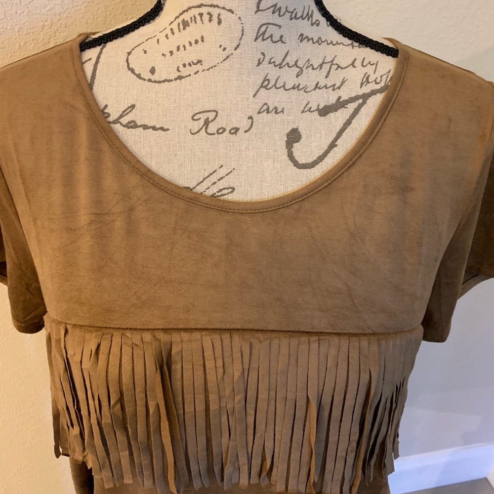 Orange Creek Fringe Top - Picture 2 of 5